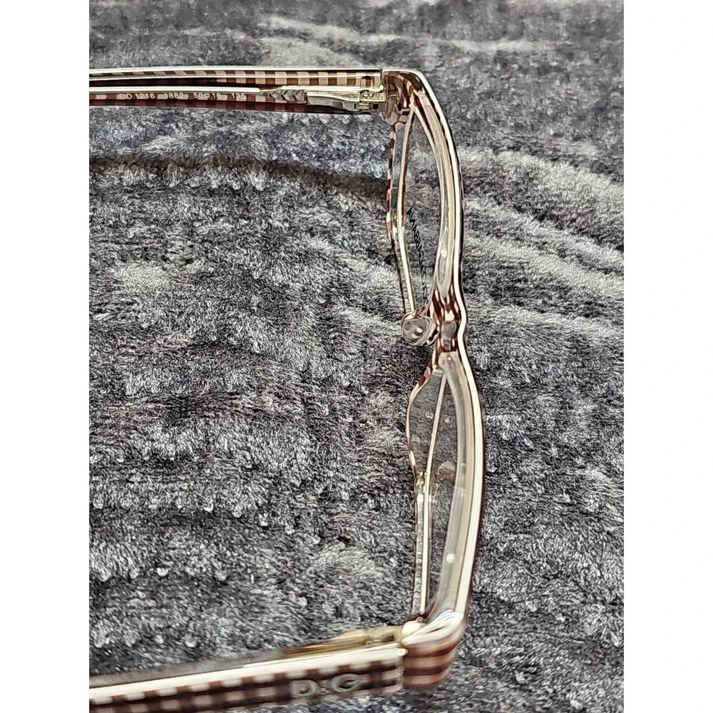 DOLCE & GABBANA 1216 1882 BROWN AUTHENTIC EYEGLASSES 50-16-135
